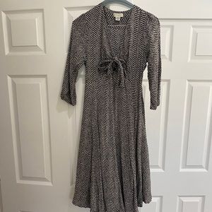 Anthropologie | Silk midi dress | 40s inspired